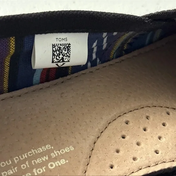 TOMS Shoes Women's Alpargata Classic Comfort Slip-On Canvas Flats Black Fabric 9 - Picture 7 of 14